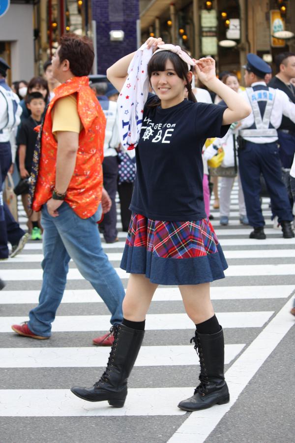 KOBerrieS てくてくかなちゃん うぃず ぴんくりぼんかちゅーしゃ第45回神戸まつりおまつりパレード#KOBerrieS 