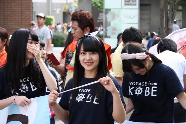 KOBerrieS めいちゃんとかなちゃんとななちゃん第45回神戸まつりおまつりパレード#KOBerrieS 