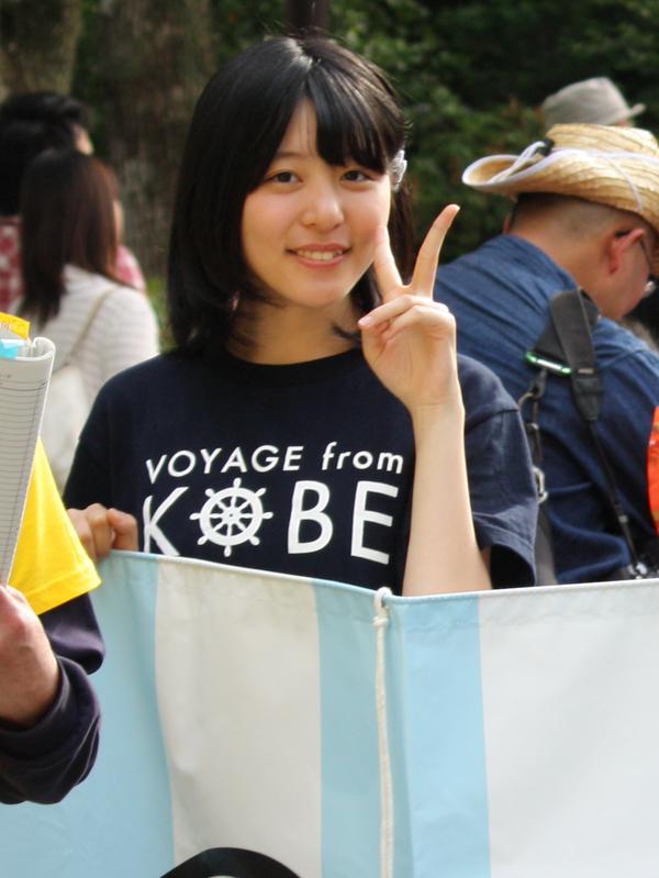 KOBerrieS いっち、にっ、（中略）、しーーーちゃん！第45回神戸まつりおまつりパレード#KOBerrieS 