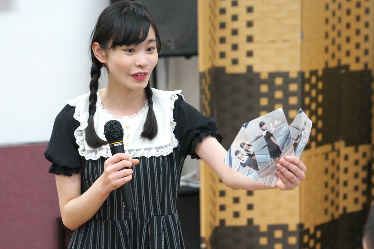 KOBerrieS 『はるひめ〜June ballade SP Live〜』での大出姫花さん（2018/6/23　神戸・新長田@歌居屋）いつもとは少し違った雰囲気でした。大人メイク？なのでしょうか。#大出姫花 さん　#ひめ　#KOBerrieS♪ https://t.co/bsVC7e4kcm