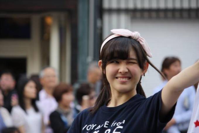 かにゃんのウインク♡
・・・って誰や！嫉妬！！！←

第45回神戸まつりおまつりパレード
#KOBerrieS 