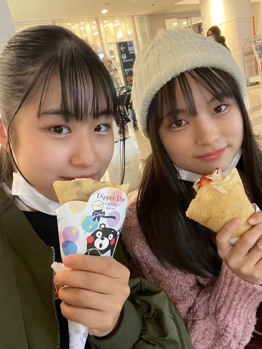 KOBerrieS こんばんはー！🌙*ﾟ凜と遊びに行きましたー！😆一緒にクレープ食べたり、LOFT行ったり、ご飯も一緒に食べました！💜💛「おはよう☀」から「またねー🖐🏻」まで、終始楽しかったです🎶 https://t.co/UNY04ttKPW